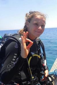 Sarah propriétaire de Birds of Paradise et instructrice Padi 